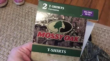 Mossy Oak T Shirt 2 pack misleading Wal Mart Packaging