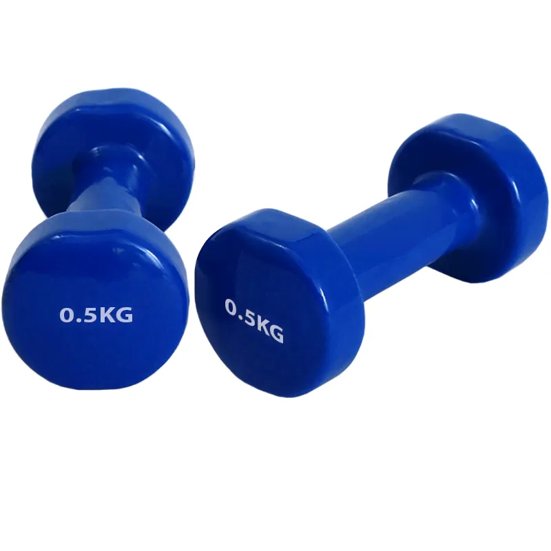 Гантель Sportex виниловая DB200 0.5кг (синяя) шт