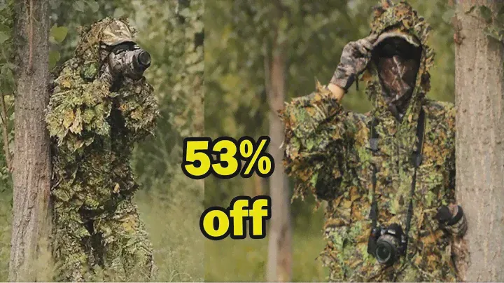 Hunting clothes New 3D maple leaf Bionic Ghillie Suits airsoft Camouflage Clothing jacket and pants