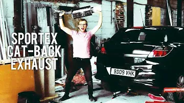 Astra H Sportex Exhaust Fitting - Sound Test without Backbox And Silencer!