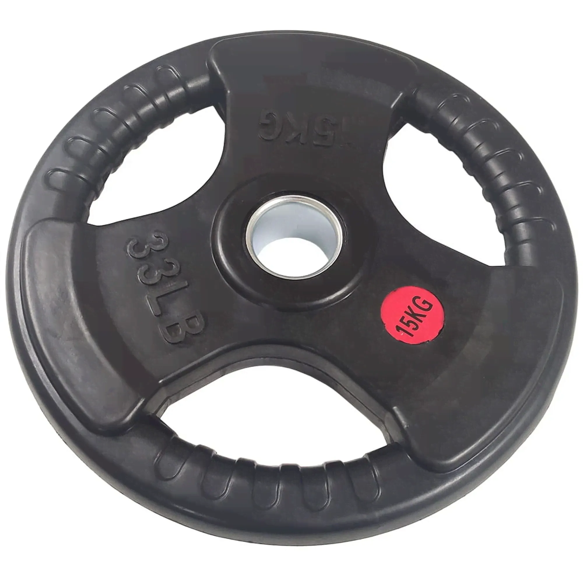 Диск обрезиненный 15 кг Sportex (d26 мм) E36835 чёрный