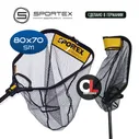 Подсак Sportex Alu Landing Net rubber coated 80x70cm
